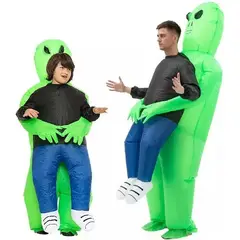 GENERICO - Disfraz Alien Inflable Adulto 160-180cm