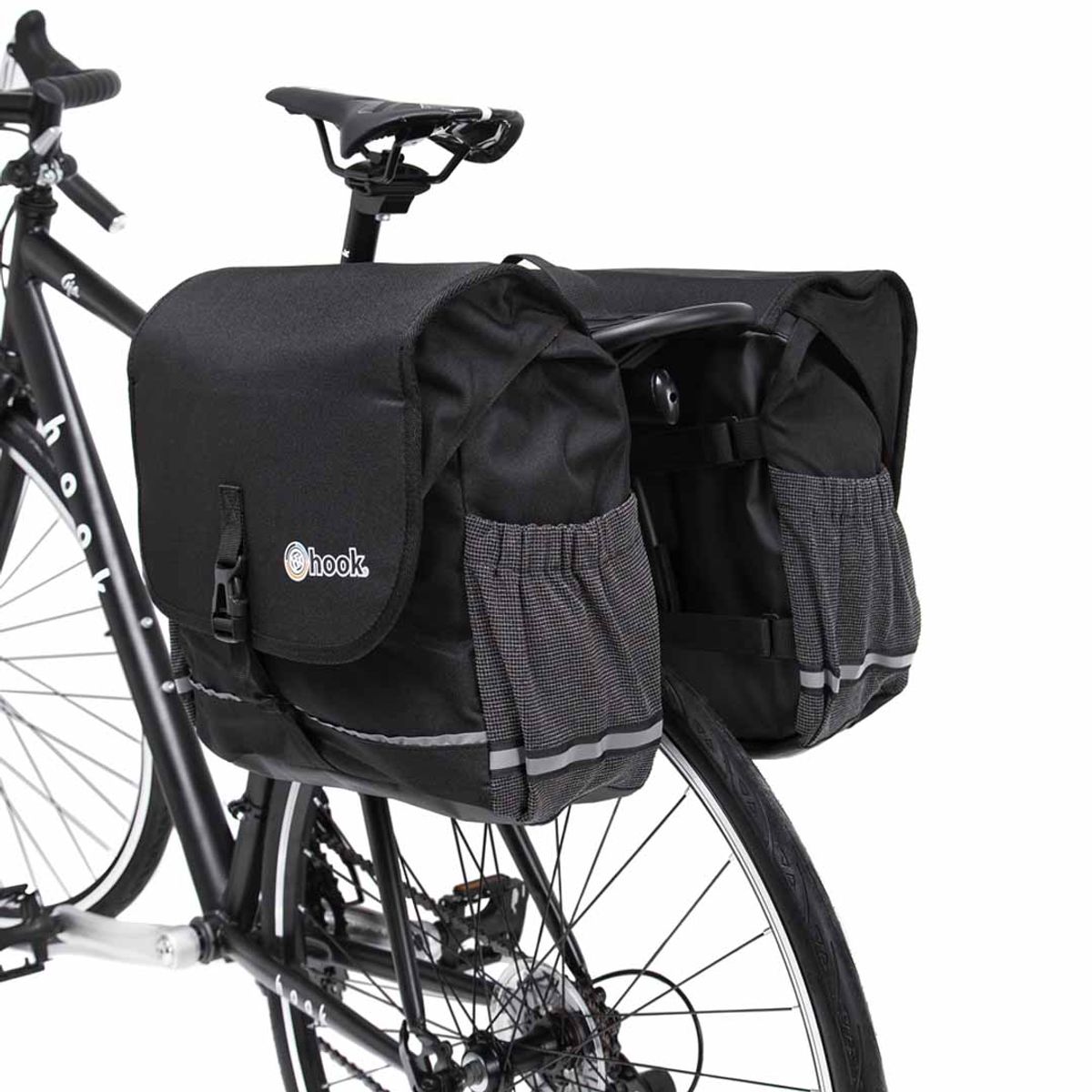 HOOK - ALFORJA DOBLE URBANA HOOK NEGRA