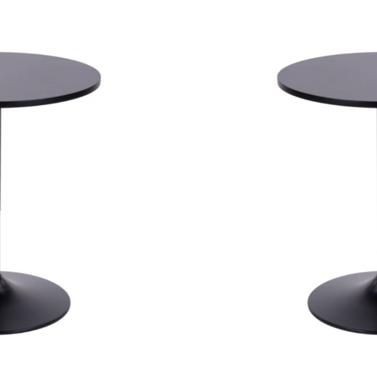 ARTIHOGAR - Pack 2 Mesas Bar Altura Regulable 60cm  Color Negro/Negro