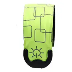 GENERICO - Brazalete Reflectante Recargable Ciclismo Running Deporte Amarillo
