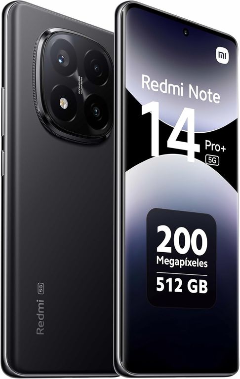 Redmi Note 14 Pro Plus 5G 12GB RAM+ 512GB - Negro Medianoche