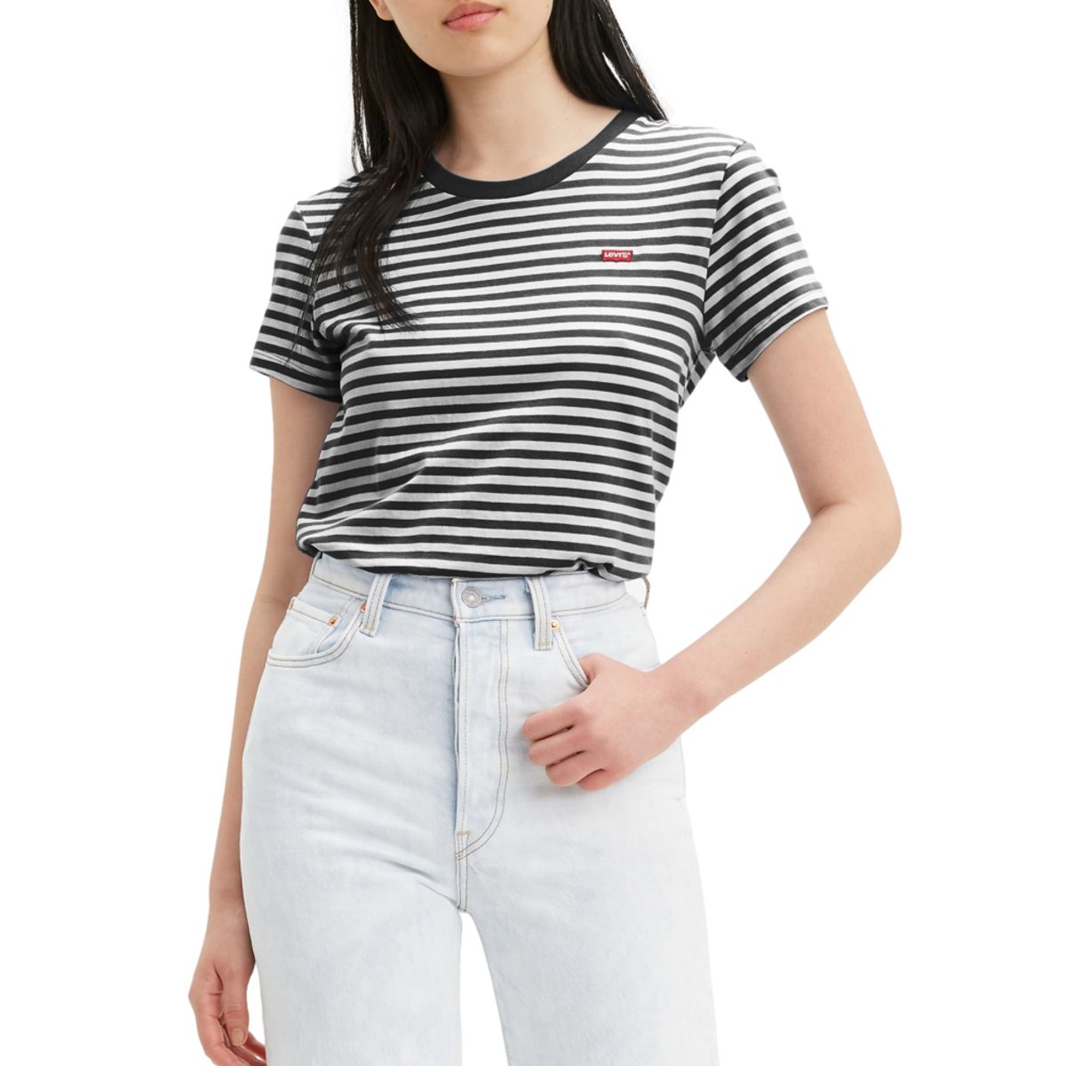 LEVIS - Polera Mujer Perfect Tee Negro Levis