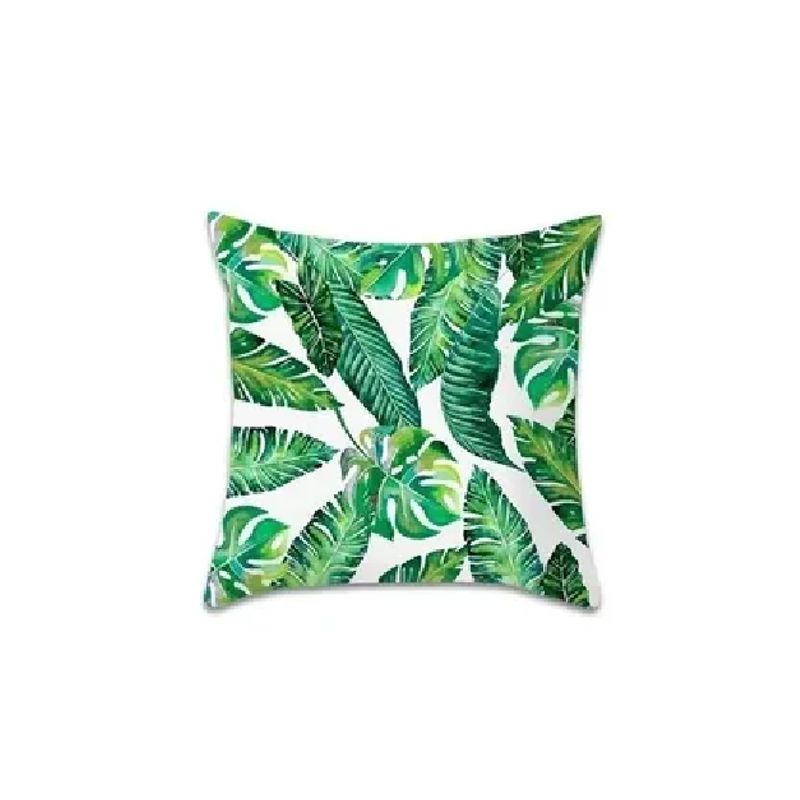 GENERICO - Pack de 4 Fundas de Almohada Cojín con Diseño 45x45 cm Verdes