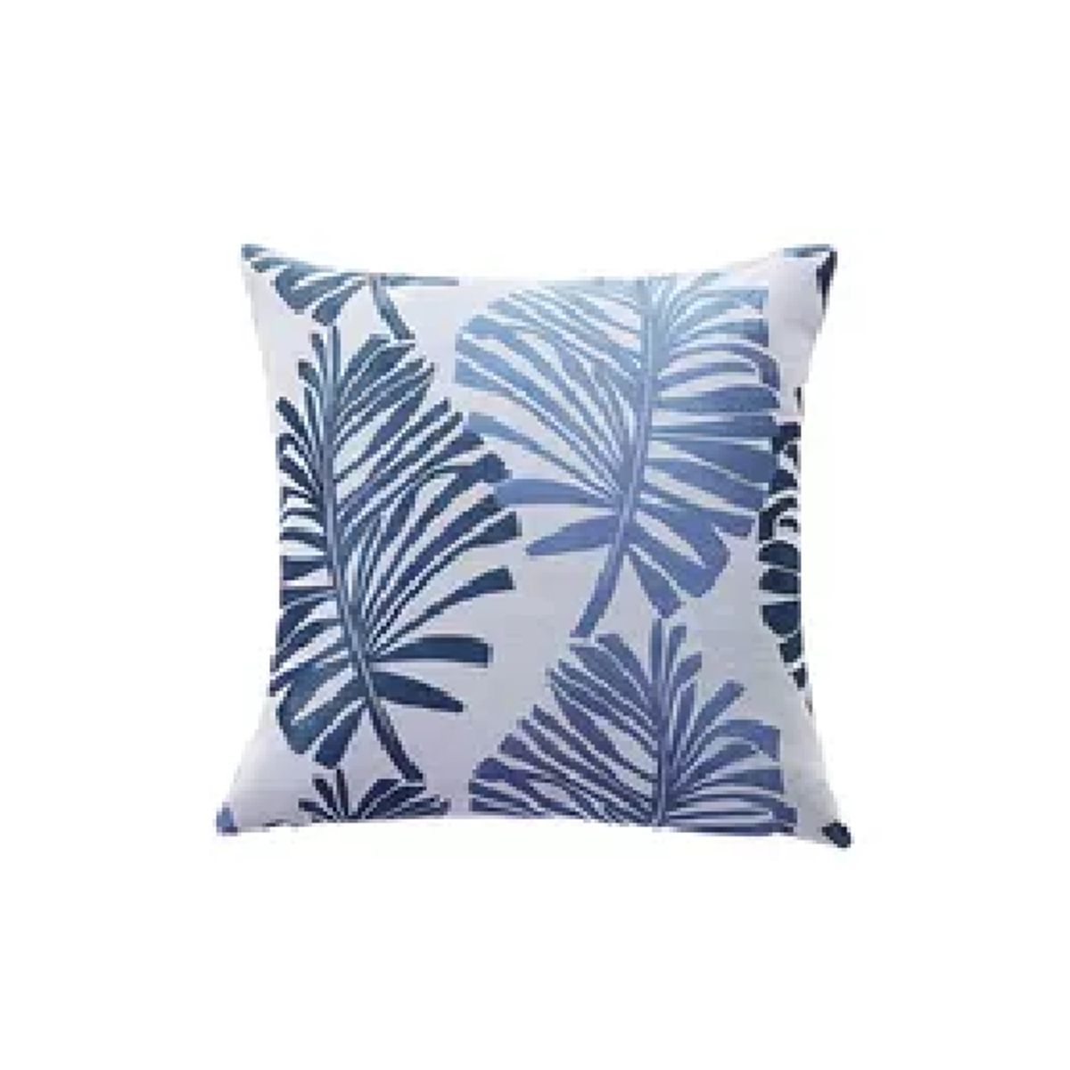 GENERICO - Pack de 6 Fundas de Cojín Lino Hoja Decoración 43x43 cm Azul