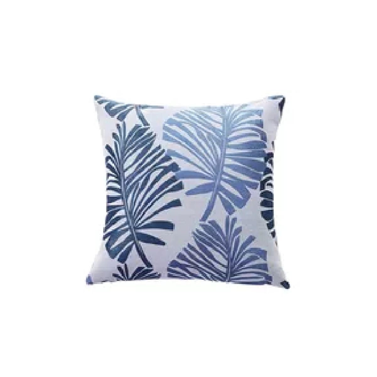 GENERICO - Pack de 6 Fundas de Cojín Lino Hoja Decoración 43x43 cm Azul