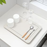 Mat Escurridor Seca Platos Secado Rápido Diatomita