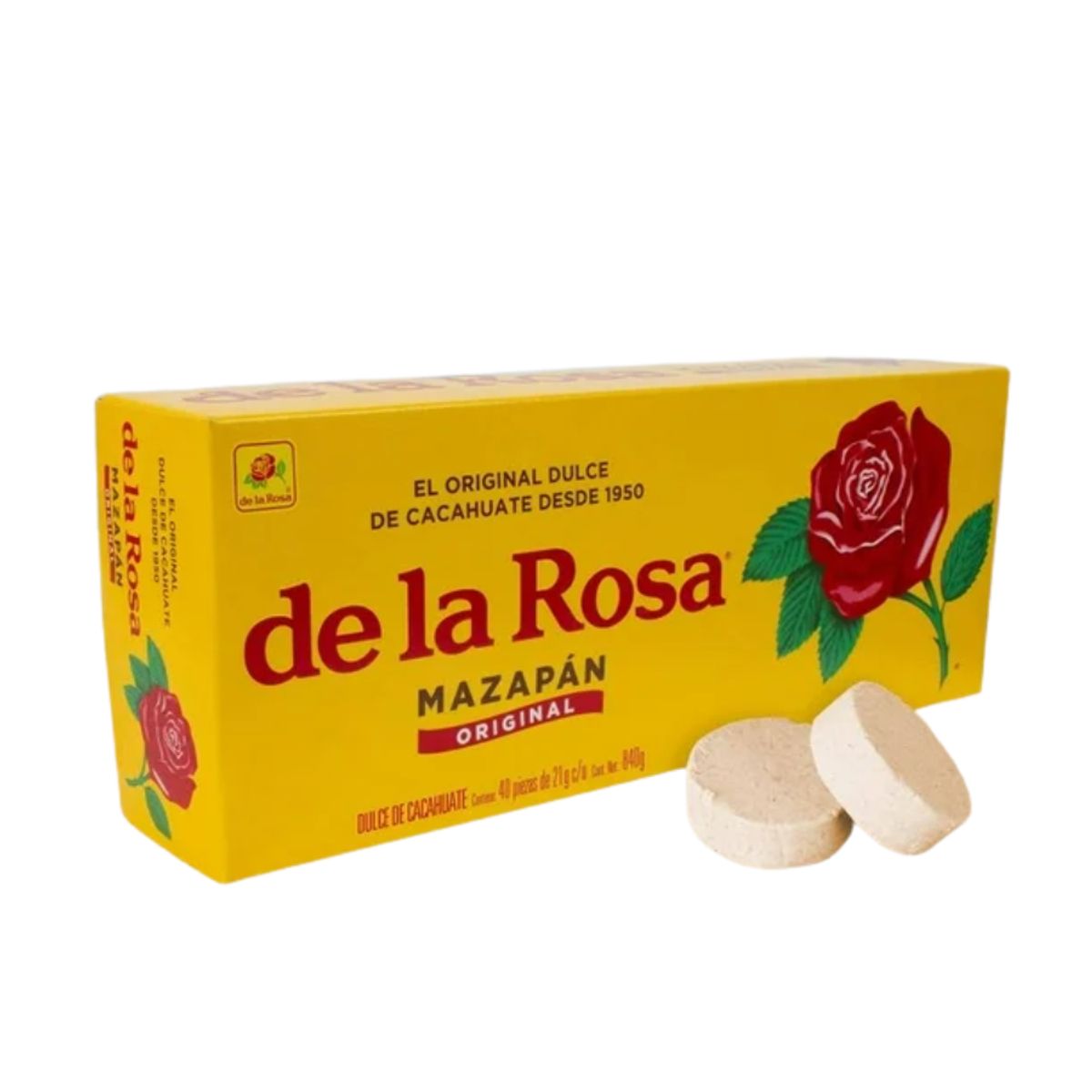 DE LA ROSA - Mazapán de maní de la rosa 21g x 40 un