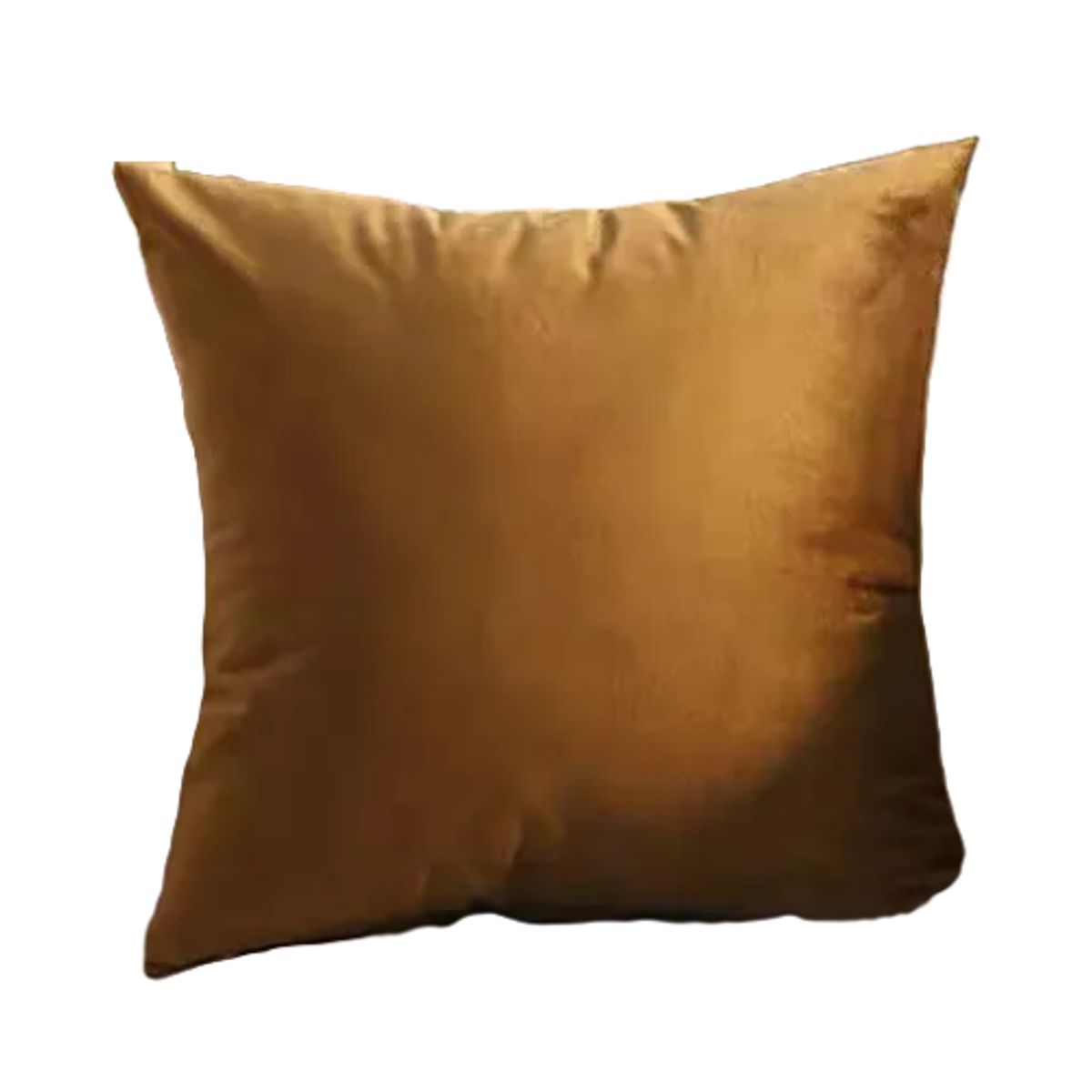 GENERICO - Funda para Cojín Velvet Terciopelo Liso en Variedad de Colores - Café
