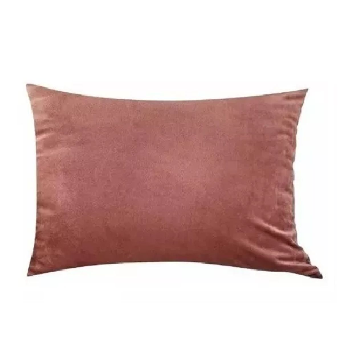 GENERICO - Pack de 2 Fundas Terciopelo Liso 30x50 cm Palo Rosa