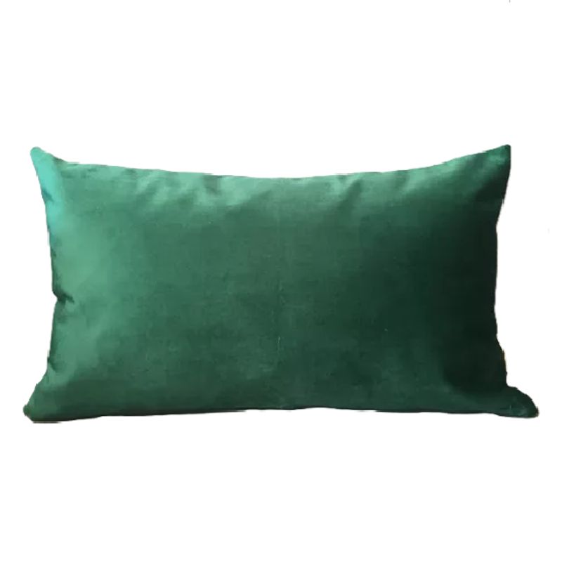 GENERICO - Pack de 2 Fundas Terciopelo Liso 30x50 cm Verde