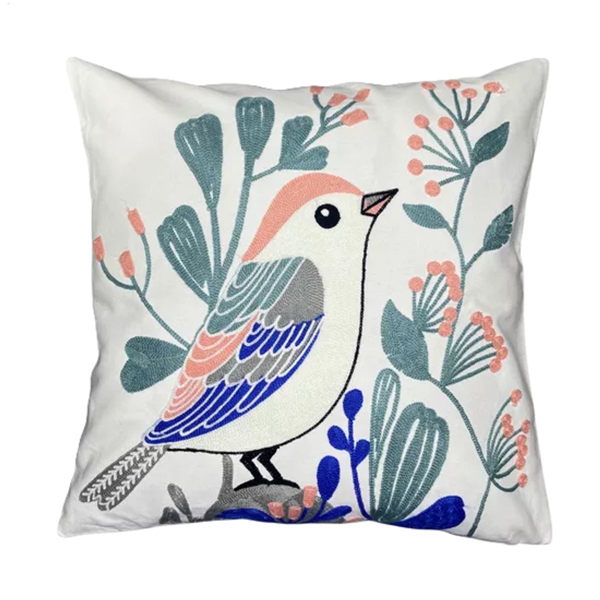 GENERICO - Fundas de cojines bordadas a elección 45x45 diseño 12 color blanco