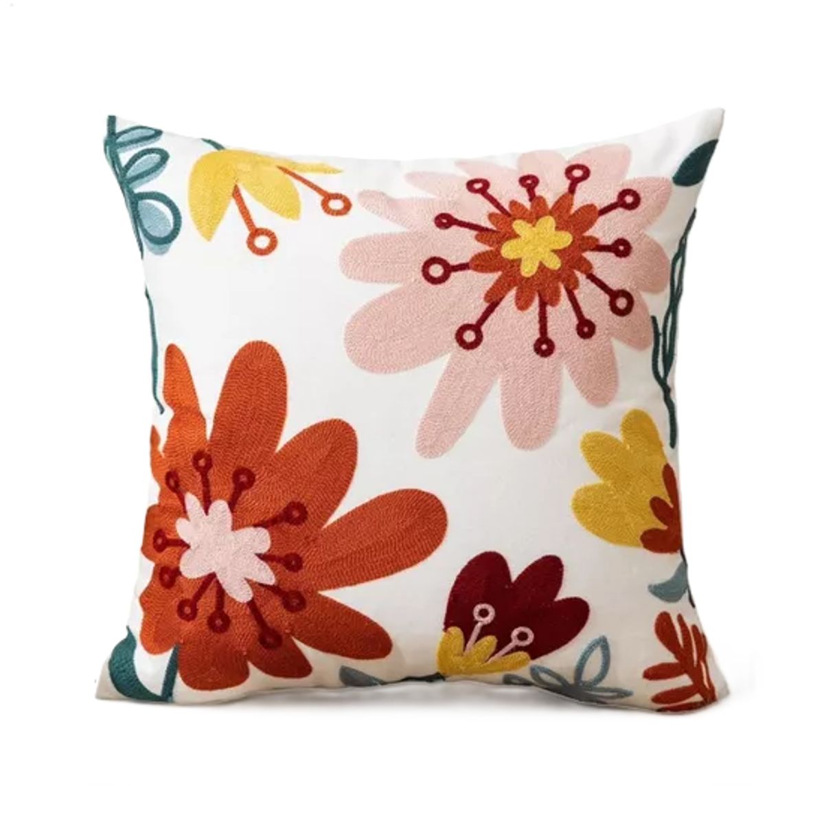 GENERICO - Fundas de cojines bordadas a elección 45x45 diseño 27 color blanco