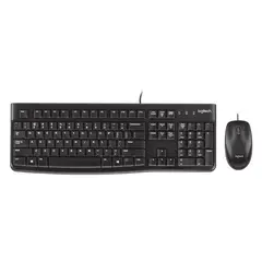 LOGITECH - Kit Teclado y Mouse MK120 Alambrico USB Español Negro 920-004428