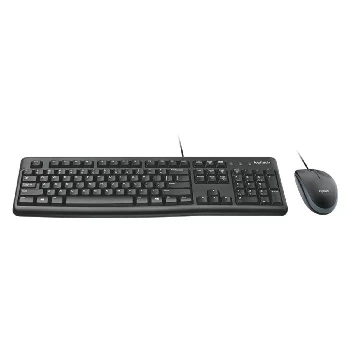 LOGITECH - Kit Teclado y Mouse Logitech MK120 Alambrico USB Español Negro 920-004428