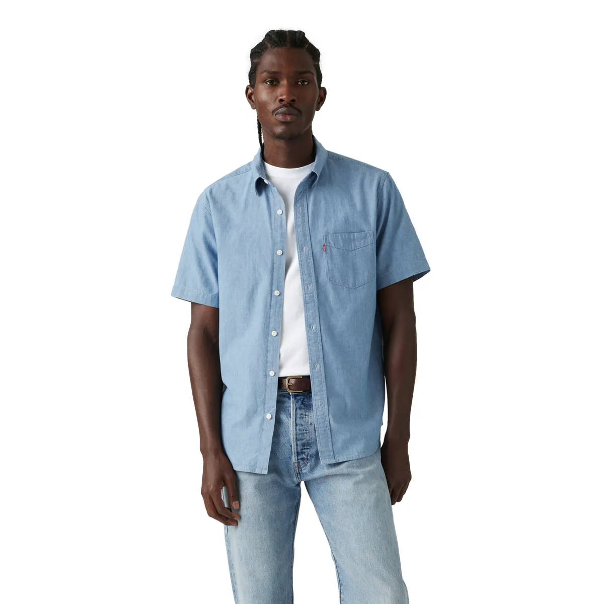 LEVIS - Camisa Hombre Classic Standard Azul Levis