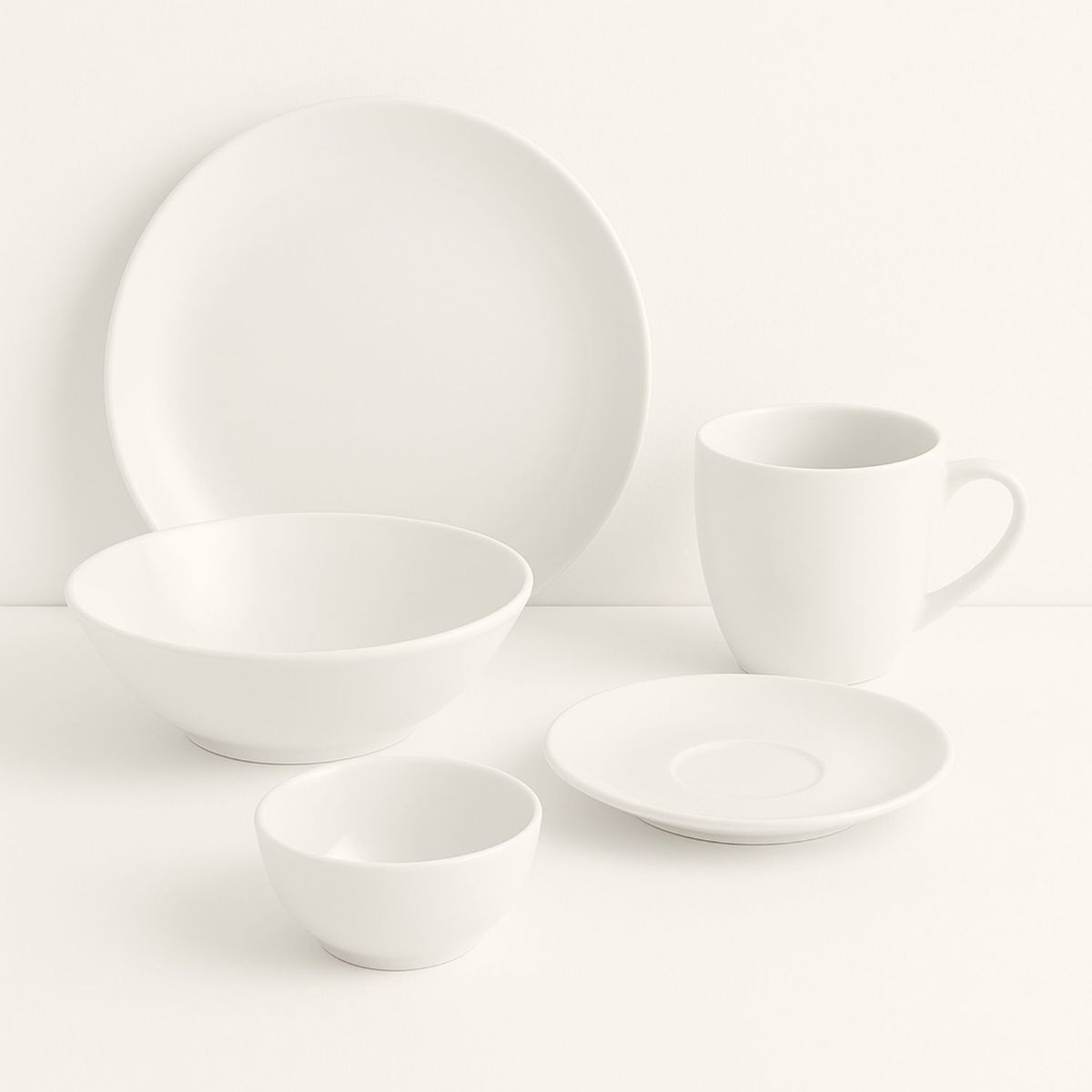 HALLEN - Set Vajilla 60 Piezas Hallen Blanca Moderna Gourmet Moderna