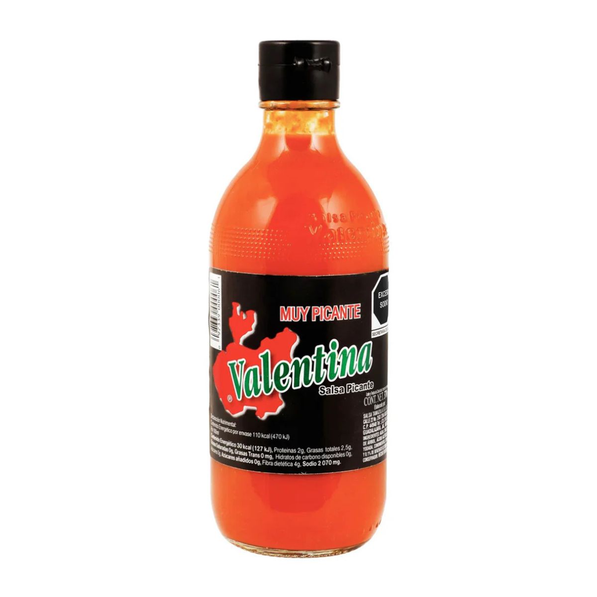 VALENTINA - Salsa Muy Picante Etiqueta Negra Valentina 370 ml Kiosclub