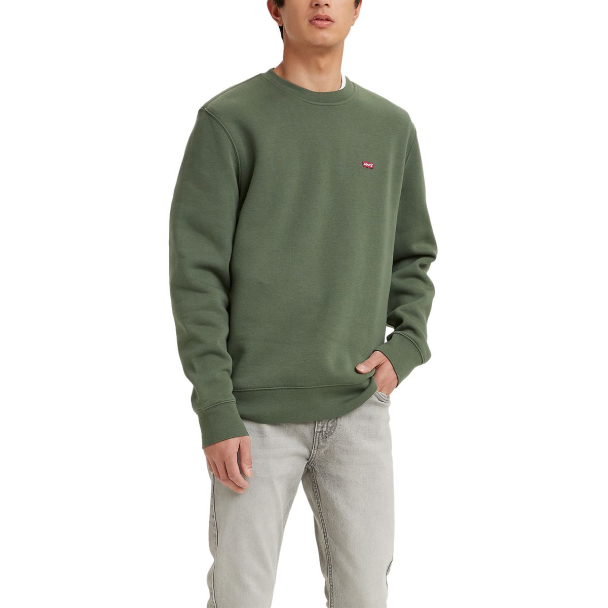 LEVIS - Polerón Hombre Core Crew Verde Levis