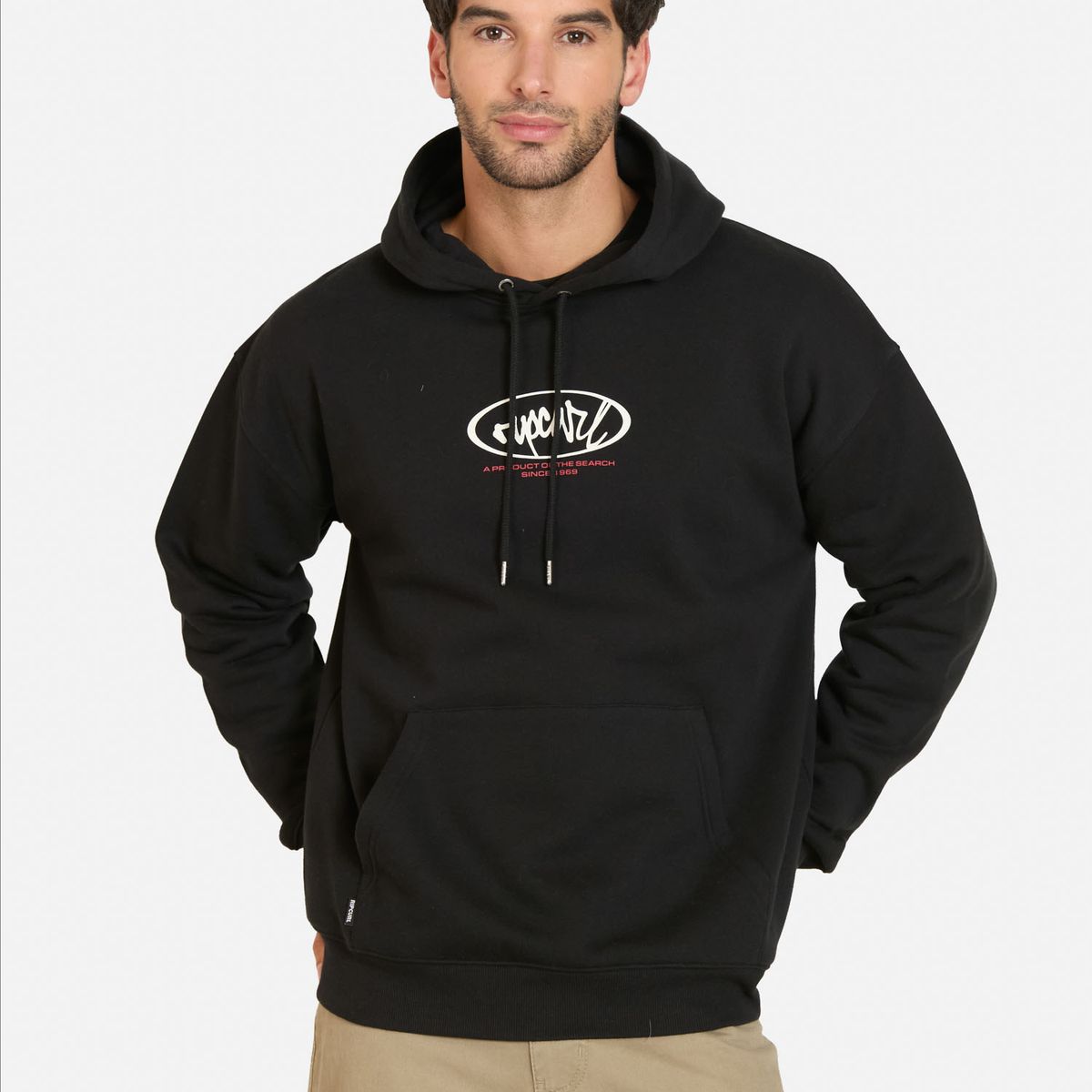 RIP CURL - Poleron Canguro Breaker Negro Hombre Rip Curl - Negro