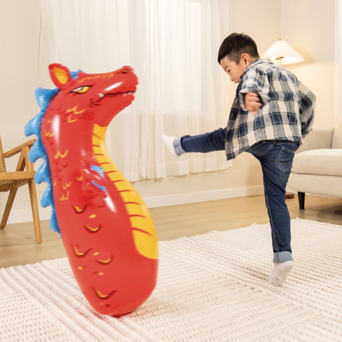 Juguete Inflable Mono Porfiado INTEX Dragon, marca INTEX - Foto 2