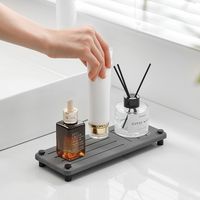 Organizador Baño Cocina Secado Rápido Rectangular Para Jabón Y Esponjas