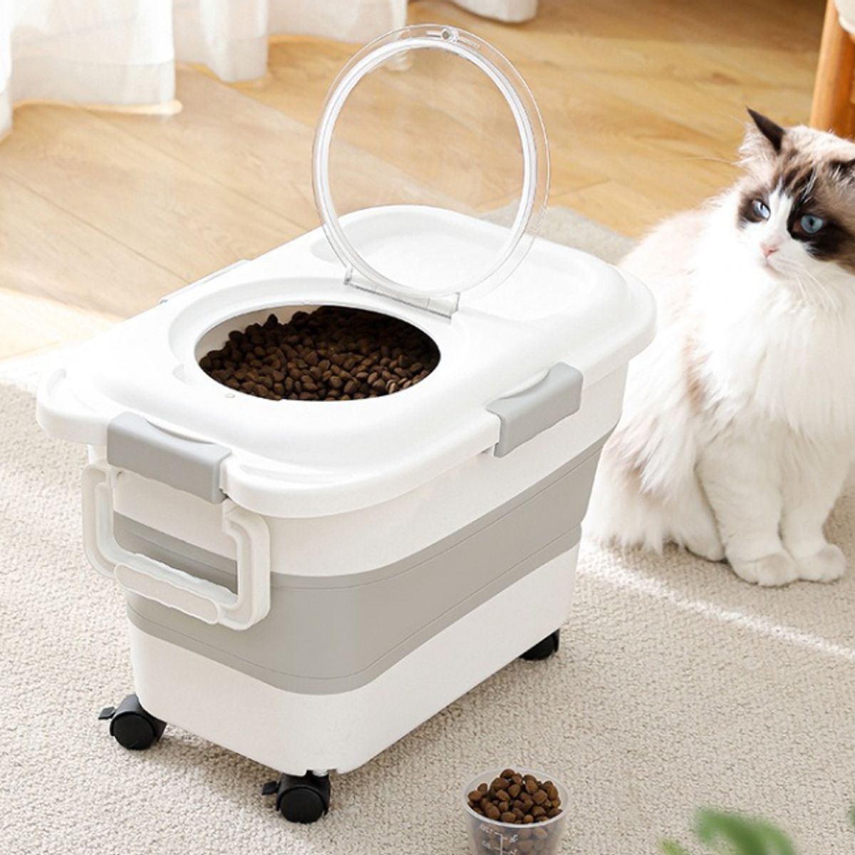 GENERICO - Contenedor Alimento Mascotas Plegable 8kg Perros Gatos