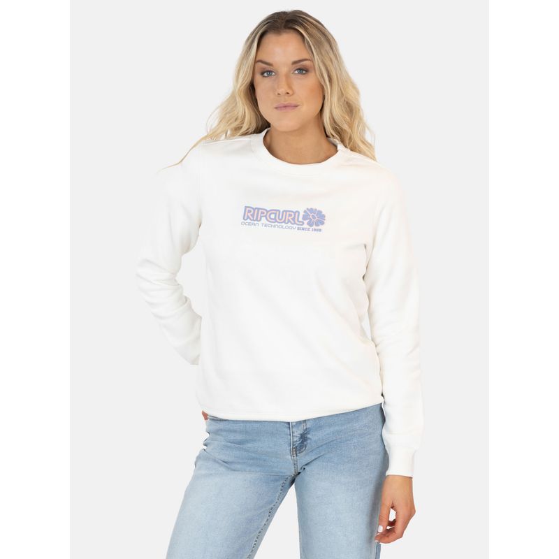 RIP CURL - Poleron CR Jettrail Blanco Mujer Rip Curl - Blanco