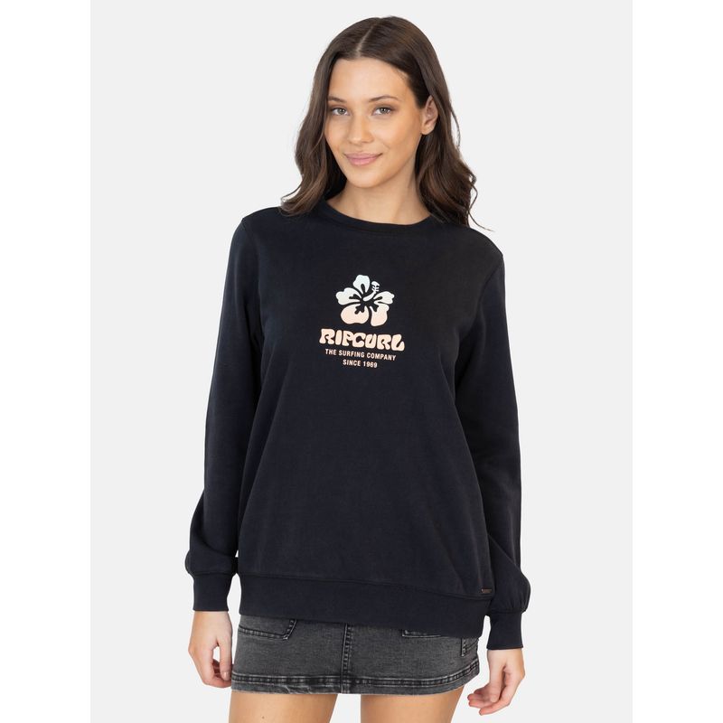 RIP CURL - Poleron CR Windcrest Negro Mujer Rip Curl - Negro