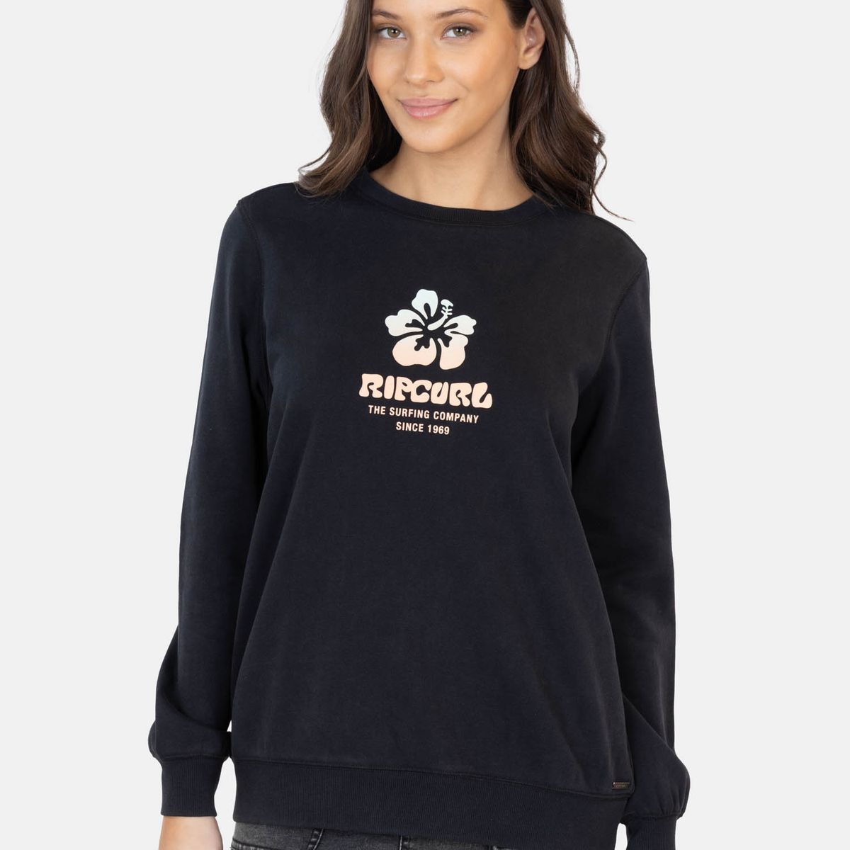 RIP CURL - Poleron CR Windcrest Negro Mujer Rip Curl - Negro