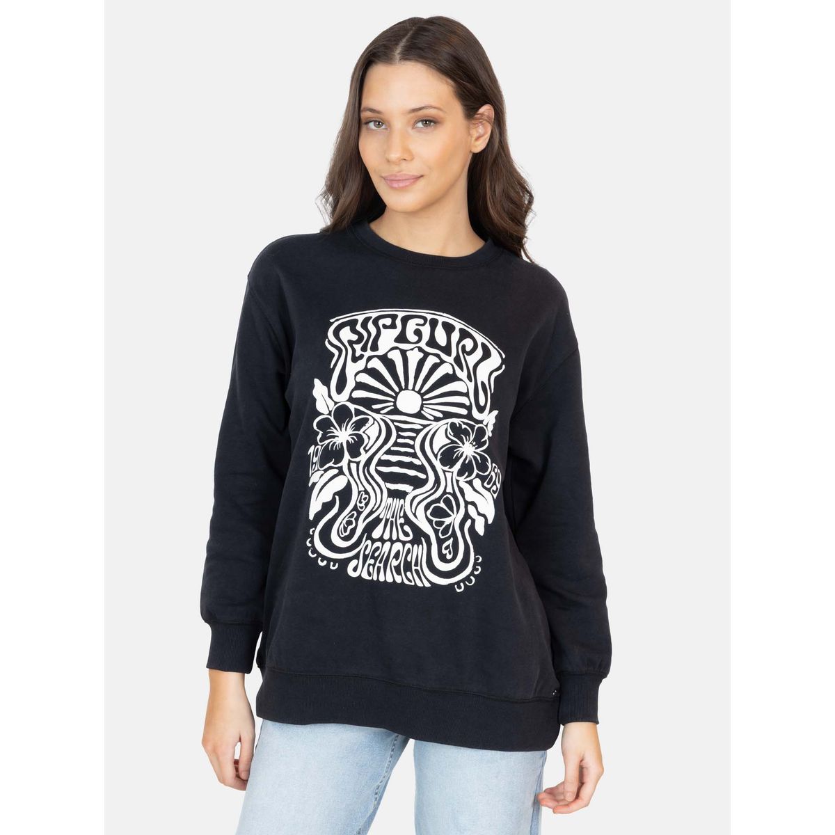 RIP CURL - Poleron CR Sandcrest Negro Mujer Rip Curl - Negro