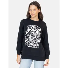 RIP CURL - Poleron CR Sandcrest Negro Mujer - Negro