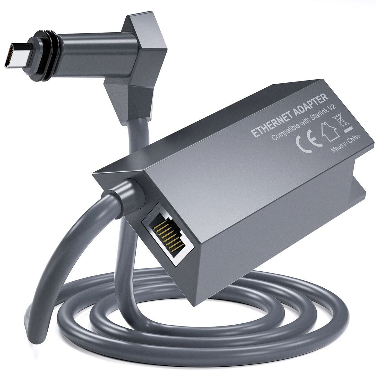 GENERICO - Adaptador Starlink Mini Internet Rural Cable Ethernet Utp V2 Mini