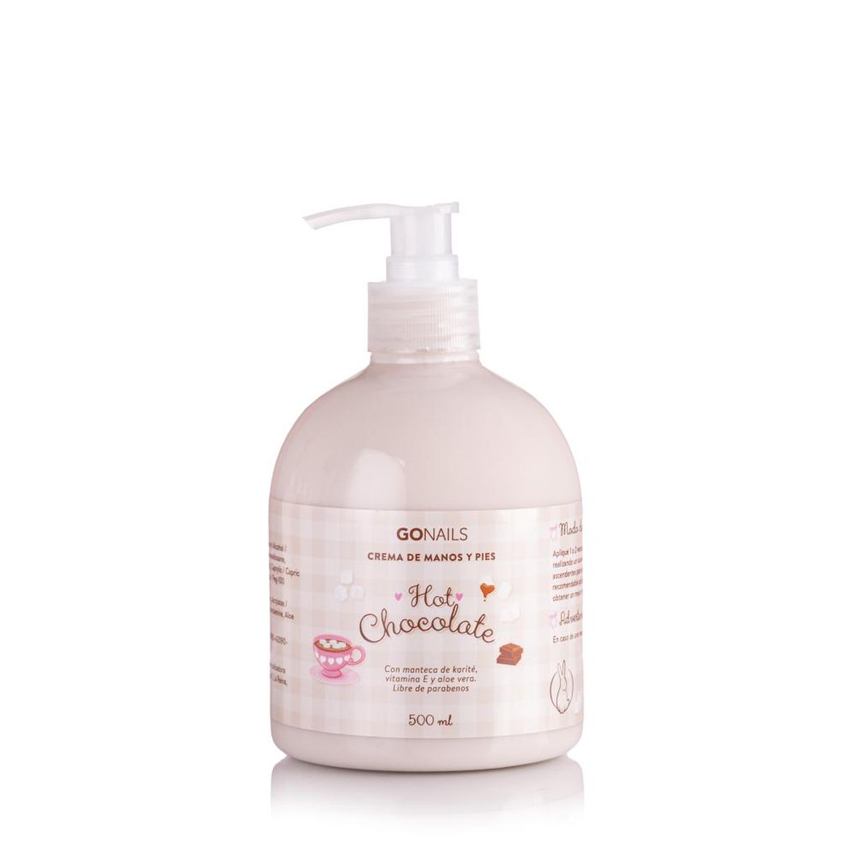 GO NAILS - Crema De Manos Y Pies Go Nails Hot Chocolate 500 Ml