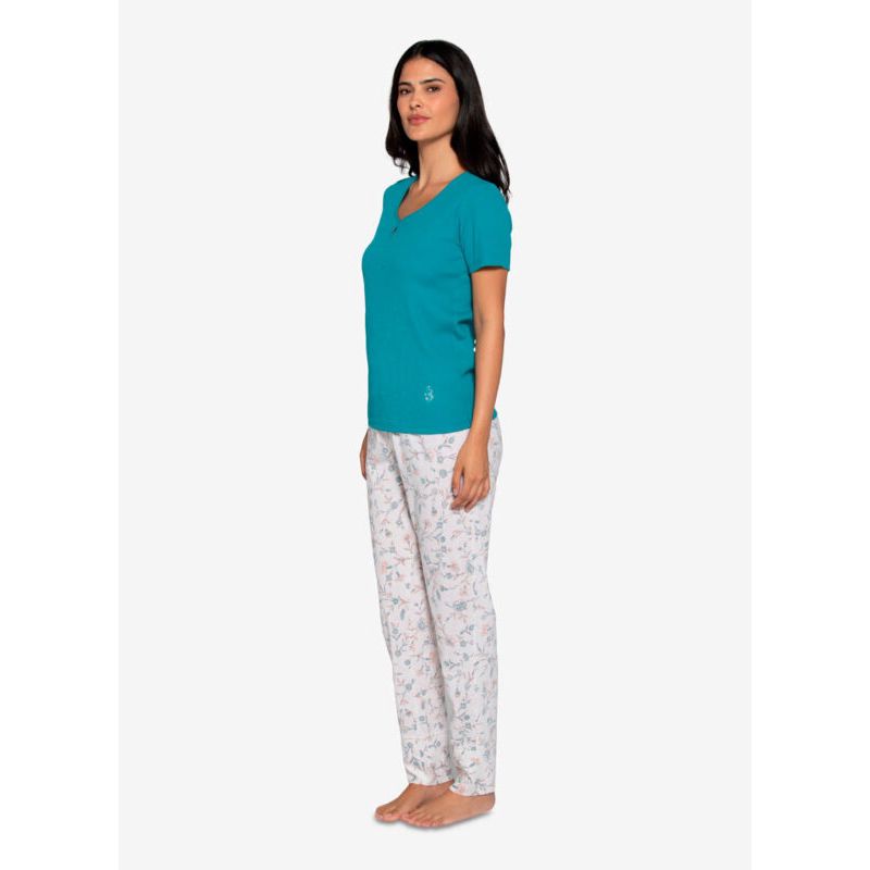 LADY GENNY - Pijama AlgodónCotton Estampado-Floral