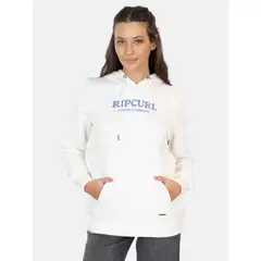RIP CURL - Poleron Canguro Breakzone Blanco Mujer - Blanco