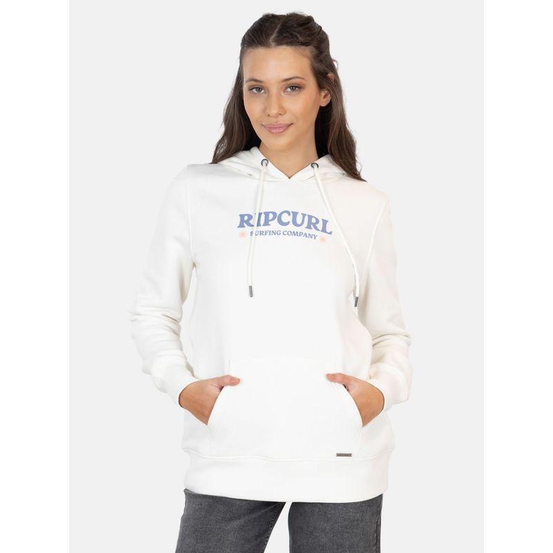 RIP CURL - Poleron Canguro Breakzone Blanco Mujer Rip Curl - Blanco
