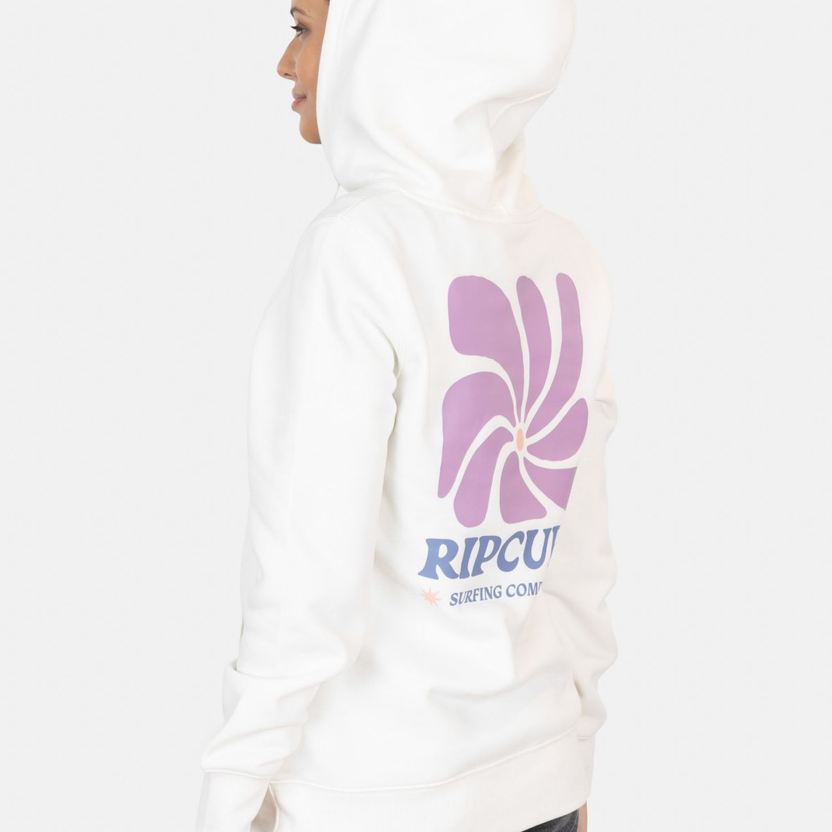 RIP CURL - Poleron Canguro Breakzone Blanco Mujer Rip Curl - Blanco