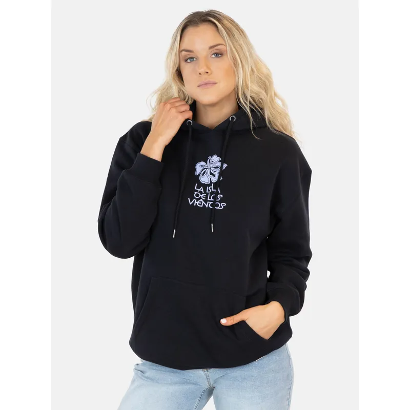 RIP CURL - Poleron Canguro Swellpass Negro Mujer Rip Curl - Negro