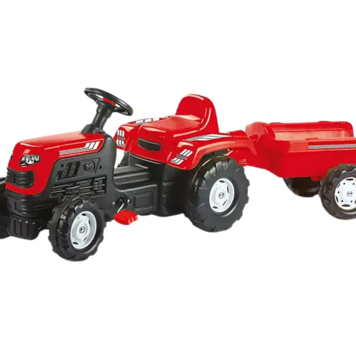 KIDSCOOL - Tractor A Pedales Ranchero Rojo