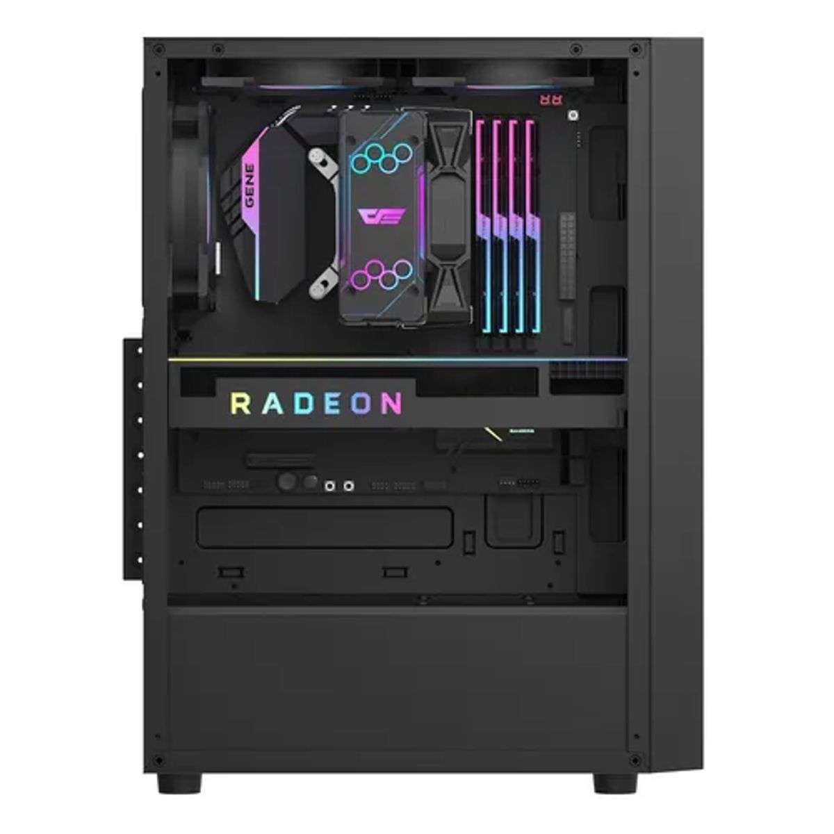 GENERICO - Gabinete darkflash a290 mesh atx vidrio templado usb 30 col