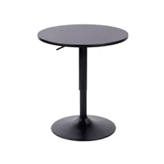 ARTIHOGAR - Mesa de Bar Regulable 60 CM Color Negro/Negro
