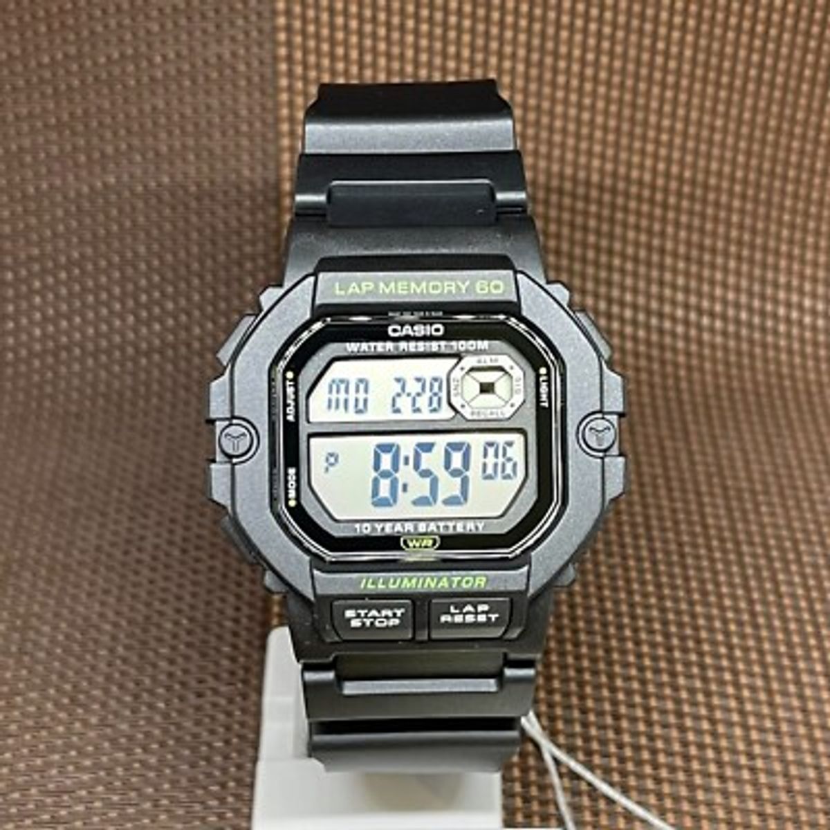 CASIO - RELOJ CASIO WS1400H-1A HOMBRE DEPORTIVO 60 LAP