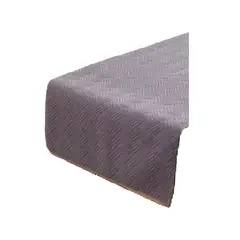 GENERICO - Piecera cama terciopelo plush king + 2 fundas 70x210 cm gris claro
