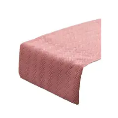 GENERICO - Piecera de cama terciopelo plush king + 2 fundas 70x210 cm color rosa