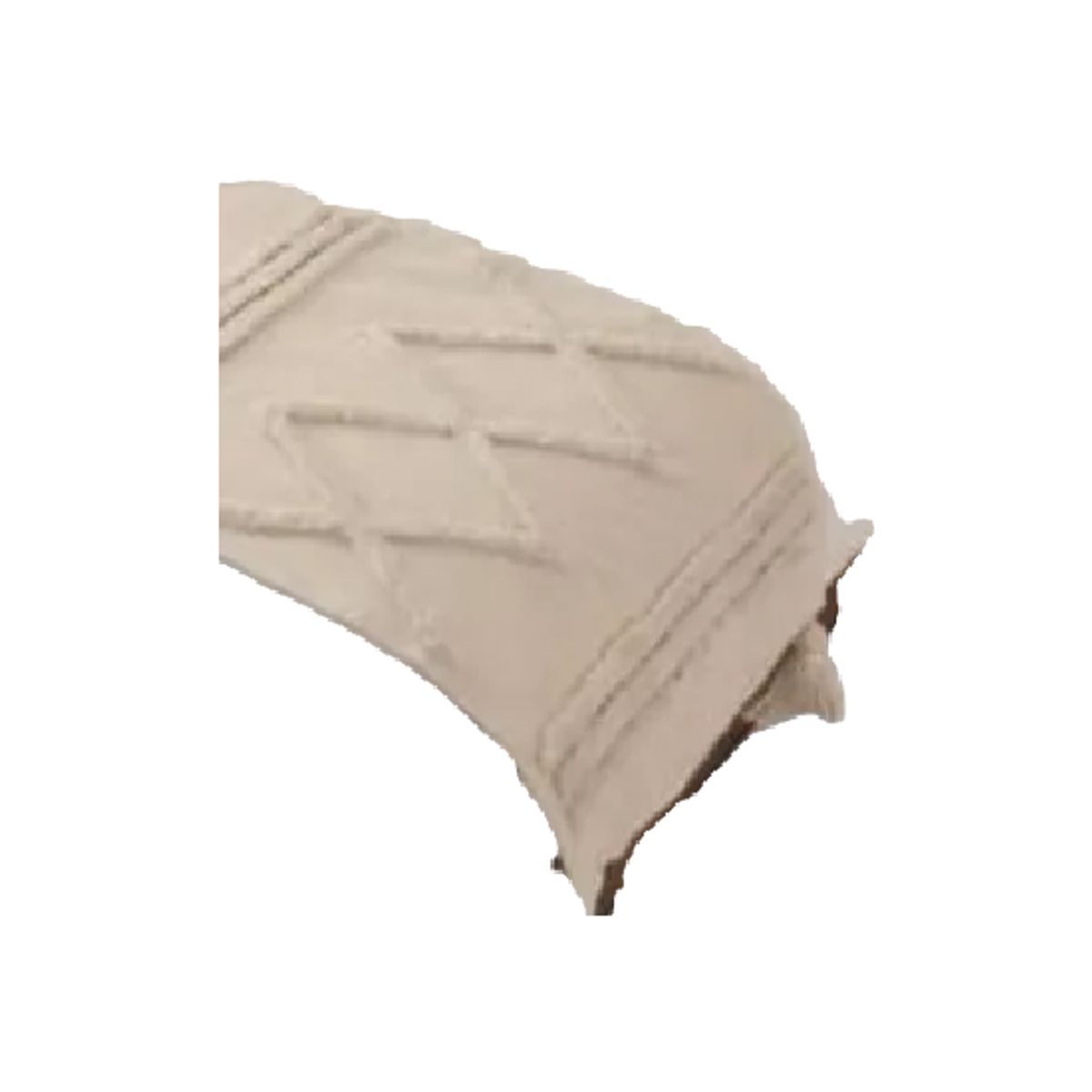 GENERICO - Piecera cama boho bordada cama king y 2 plazas color blanco