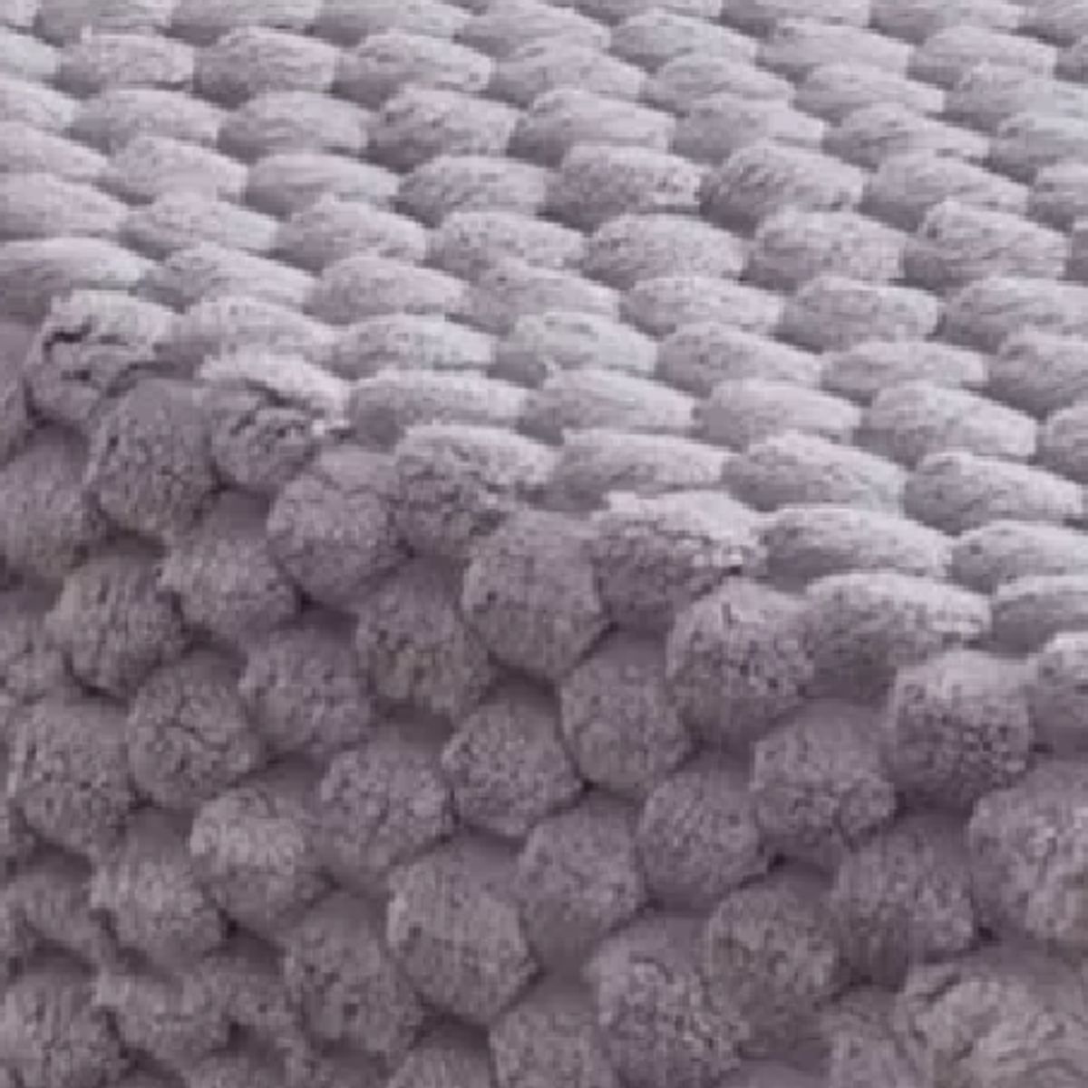GENERICO - Piecera 70x190 cm+2 fundas 45x45 cm plush peludita king gris claro
