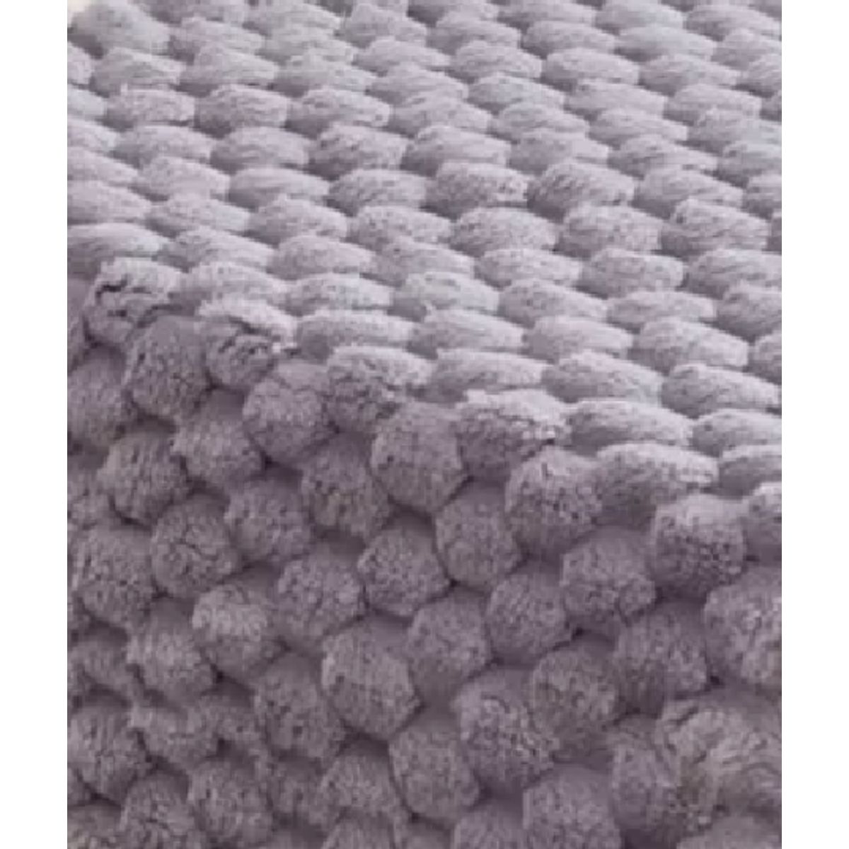 GENERICO - Piecera 70x190 cm+2 fundas 45x45 cm plush peludita king gris claro