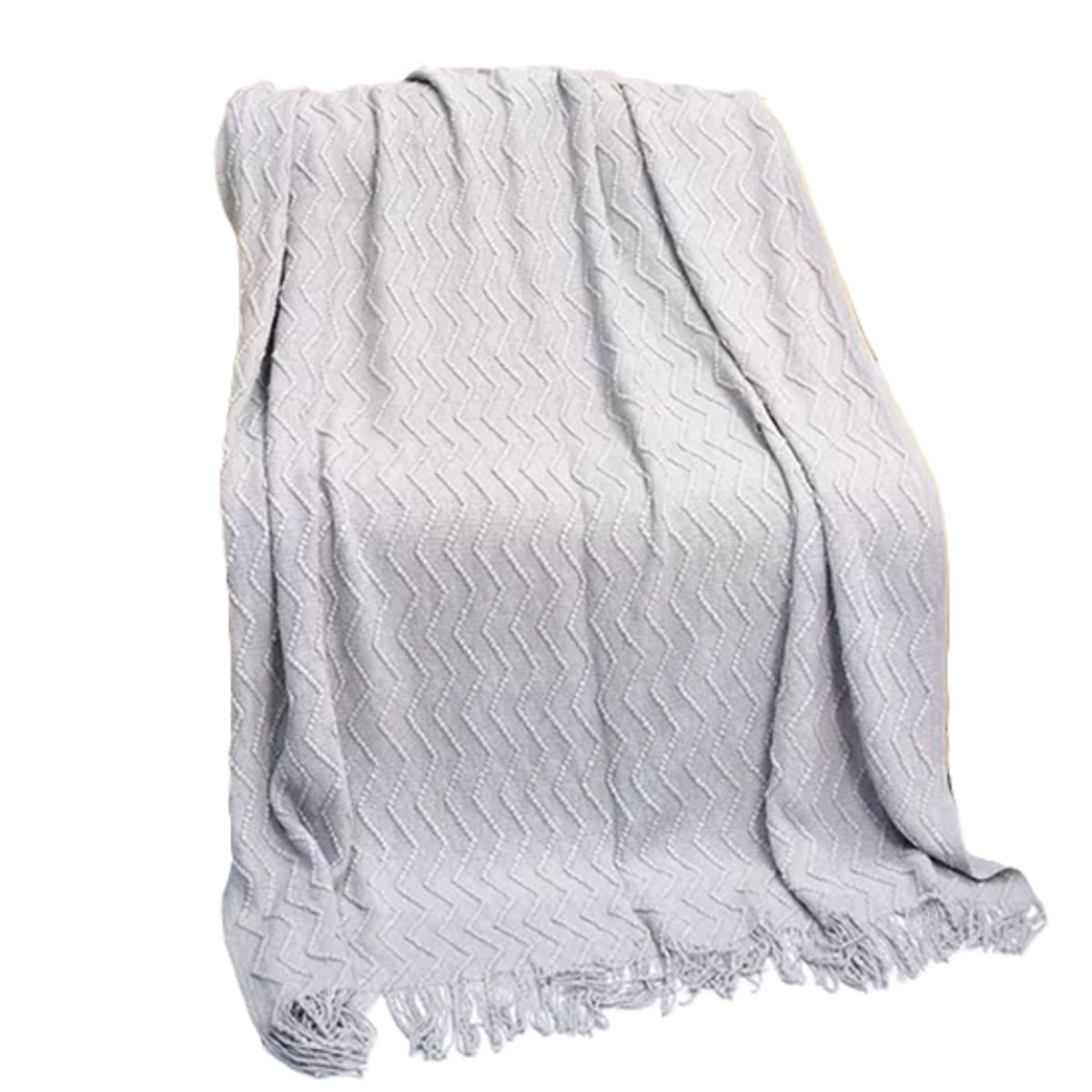 GENERICO - Piecera de cama manta sofá grueso 500g color gris