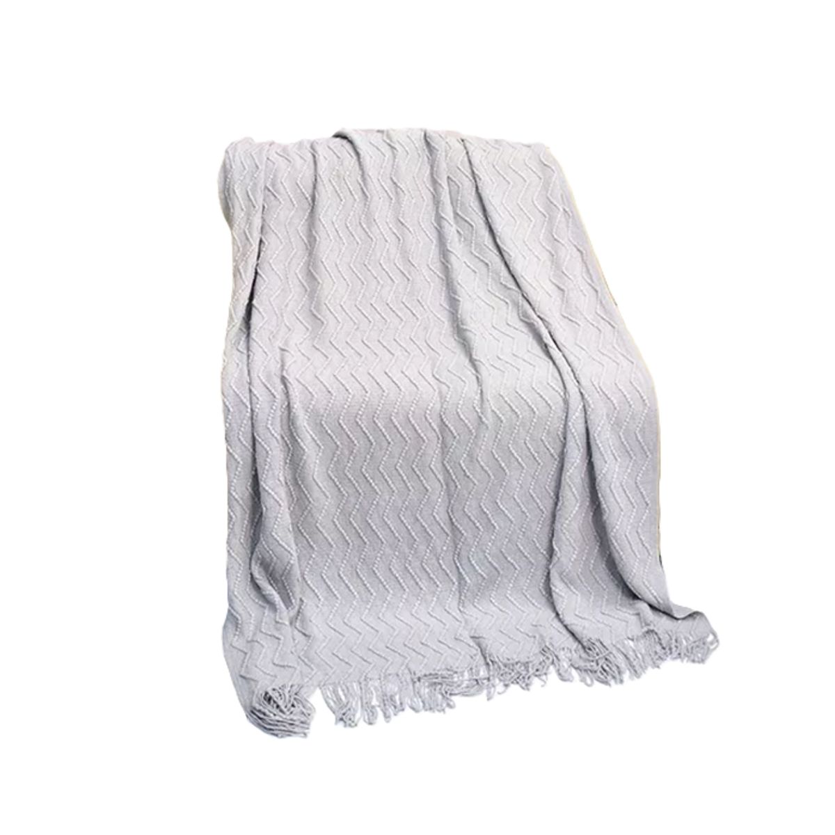 GENERICO - Piecera de cama manta sofá grueso 500g color gris