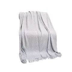 GENERICO - Piecera de cama manta sofá grueso 500g color gris